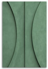 Gario Obraz na plátne Zelený geometrický reliéf Rozmery: 80 x 120 cm