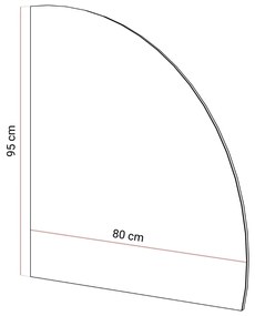 ZÁVESNÉ ZRKADLO EMELINE PRAVE + LED