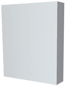 Mereo, Mereo Kúpeľňová zrkadlová skrinka 60 cm, galerka, 1x dvierka ľavá, Multidecor, Šedá supermat, MER-CN798G61SEDA