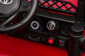 LEAN CARS Elektrické autíčko Toyota FJ 4x4, červené