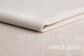 Rozkladacia rohová sedačka Lutario L pravá - béžová hydrofóbna pletenina Venice 2026