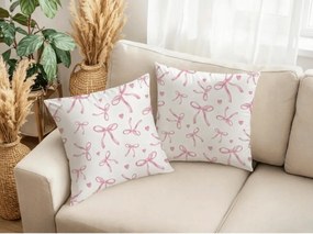 Obliečka na vankúš PINKABELLE 45x45 cm, biela