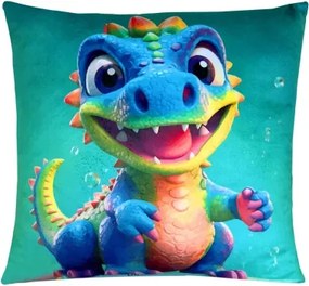Detský dekoračný vankúš Phantasy Dino, 35x35 cm%