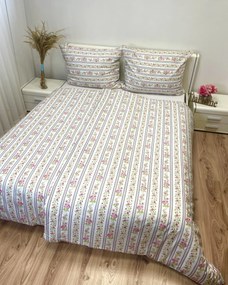 Obliečky bavlnené Village hnedé TiaHome - 1x Vankúš 90x70cm, 1x Paplón 140x200cm