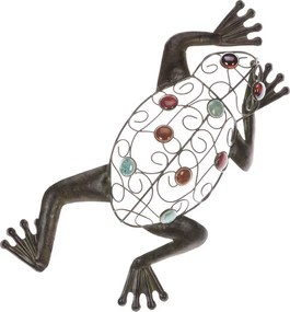 Žaba 38 cm - kovová závesná dekorácia