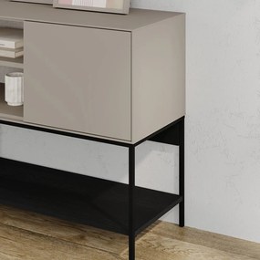 Čierno-krémová komoda 180x80x40 cm Amira – Marckeric