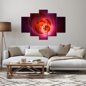 Moderný obraz ružovej abstrakcie (150x105 cm)