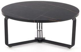Konferenční stolek ANTICA 80 cm mramor černý