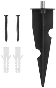 LED solárna lampa so senzorom LED/2W/3,7V 1200 mAh IP44 50 cm