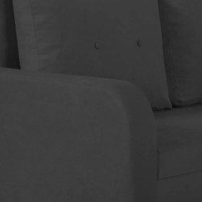 Rozkládací rohová sedací souprava TOKYO Černá