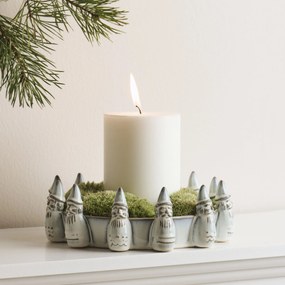 Ib Laursen Keramická misa na dekorácie Santa's Helpers Ø 16,5 cm