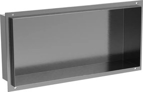 Mexen X-Wall-NR, polica na zapustenie bez príruby 45 x 20 cm, grafitová matná - 19E1452010