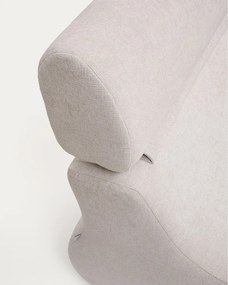 Biele/svetloružové ženilkové kreslo Club – Kave Home