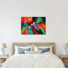 Sklenený obraz abstraktné - farby (70x50 cm)