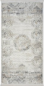 My Flair, Kusový koberec My Kazak creme, 160x230, šedá, chodba / predsieň