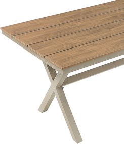 CH Béžový záhradný hliníkový stôl Beno