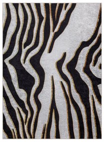 Koberec MIRO 52002.807 zebra, krémový / čierny