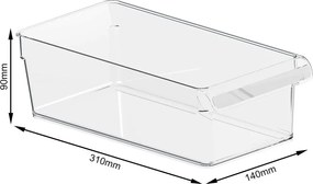 2. akosť - Organizér do chladničky Rotho LOFT FRIDGE, 3,1l - 31x14x9cm