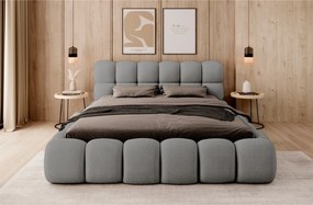 ČALÚNENÁ POSTEĽ ASHLEY 140x200 QUELLE 92 ŠEDÁ