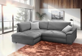 XXXLutz ROHOVÁ SEDAČKA, textil, sivá MID.YOU - Sedačky - 000694008002