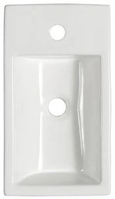 Erga India, keramické umývadlo na zavesenie/dosku 500x245x130 mm, biela lesklá, ERG-V03-YT-011-WH
