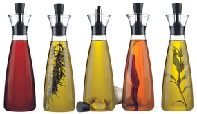 Eva Solo Sklenená flaša na olej/ocot s lievikom Drip-free 0,5 l