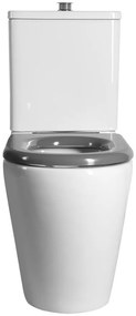 Sapho Sapho, DARIO RIMLESS WC kombi misa s nádržkou, spodný/zadný odpad, biela, MC102