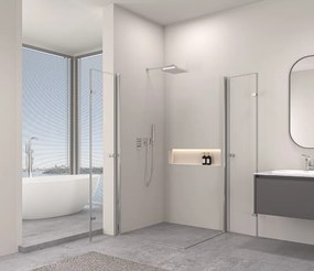Erga Berlin Double, sprchový kút s dvojitými skladacími dverami 100(dvere) x 120(dvere) x 195 cm, 6mm číre sklo, chrómový profil, ERG-V02-BERLIN-D100D120-CL-CR