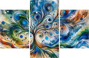 Obraz – Farebný energetický strom (90x60 cm)