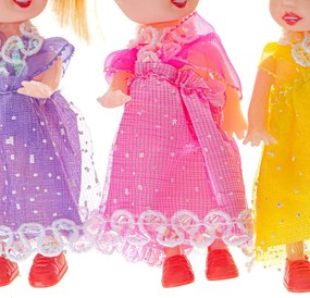 KIK Bábiky do domčeka, sada 3 ks, 10 cm