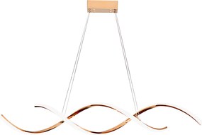 Toolight Toolight, LED stropné osvetlenie 110cm, 46W, 3000K, LHJ021-CP, ružové zlato, OSW-50009