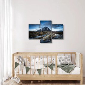 Obraz hory a rieky (90x60 cm)