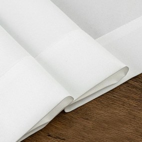 Vodoodpudivý behúň na stôl Aleksa 40 × 180 cm – biely