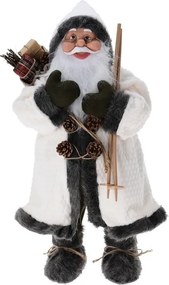 Santa Claus v bielom kožuchu 80 cm