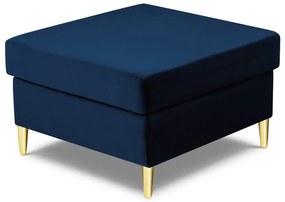 Modrá zamatová podnožka Kyoto – Cosmopolitan Design
