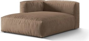 Svetlohnedý zamatový modul pohovky (ľavý roh) Martina – Micadoni