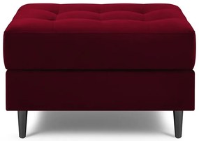 Červená zamatová podnožka Milo Casa Santo