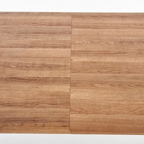 Jedálenský stôl Berlin 160 cm, orech medový / čierna