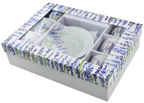 Porcelánová šálka s podšálkou Joy Heather 250 ml sada 6ks