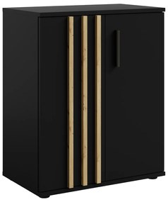 Skrinka TOLIS 2D, čierna