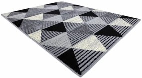 Koberec BCF BASE 3986 Geometric sivý / čierny