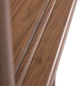 Knižnica v dekore orechového dreva Kave Home Carolin, 130 x 169 cm