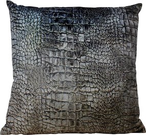 Zamatový vankúš s motívom krokodílej kože - 45 * 45 * 10cm