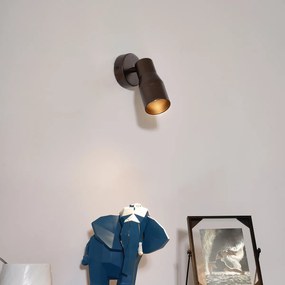 Moderné stropné bodové svetlo tmavá bronz GU10 50 mm okrúhle - Stanley