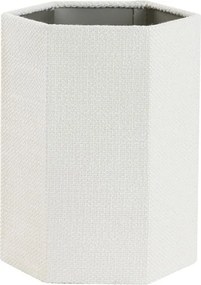 Krémové hexagonálne tienidlo Savernu na lampu - 20*20*26cm/ E27