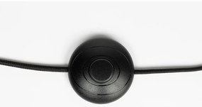 Čierna stojacia lampa s textilným tienidlom (výška 220 cm) Martine – White Label