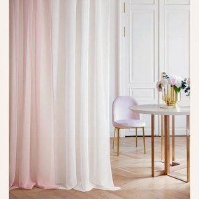 Klasická záclona ružovej farby Novelia 350 x 250 cm