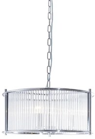 Zuma Line 2200131P-L - Luster na reťazi MARMO 3xE27/40W/230V chróm