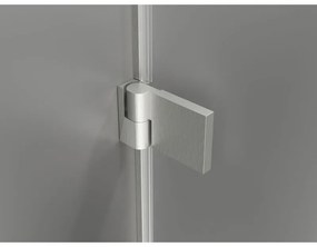 Mexen Lunar-B, L Otočné ľavé sprchové dvere 150 cm, 8mm číre sklo, oceľový profil, 832SL-150-050-97-00-L