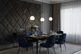 Závesné svietidlo Florence, 1x biele sklenené tienidlo, b, U